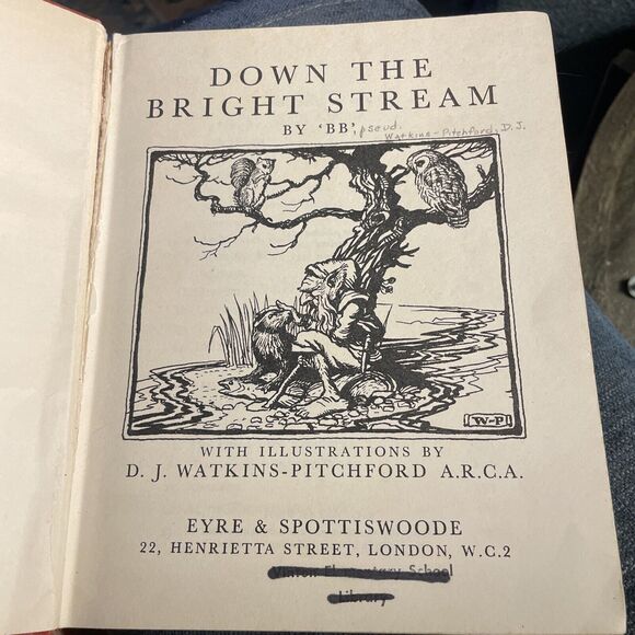 Down the Bright Stream,BB,Denys Watkins-Pitchford 1959 Gnomes Fantasy book - Picture 1 of 10